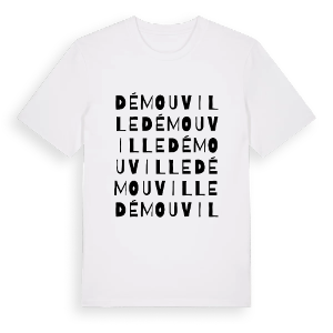 Démouville ordlek t-shirt – ekologisk bomull t-shirt från Pinshirt