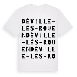 Déville-lès-Rouen ordlek t-shirt – ekologisk bomull t-shirt från Pinshirt