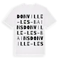 Donville-les-Bains ordlek t-shirt