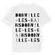 Donville-les-Bains ordlek t-shirt