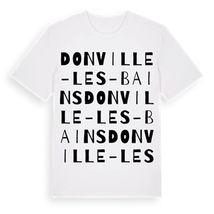 Donville-les-Bains ordlek t-shirt – ekologisk bomull t-shirt från Pinshirt
