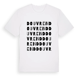 Douvrend ordlek t-shirt – ekologisk bomull t-shirt från Pinshirt