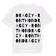 Dragey-Ronthon ordlek t-shirt