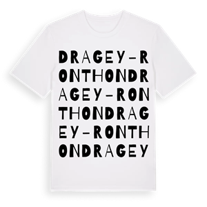 Dragey-Ronthon ordlek t-shirt – ekologisk bomull t-shirt från Pinshirt