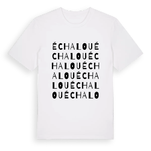 Échalou ordlek t-shirt – ekologisk bomull t-shirt från Pinshirt