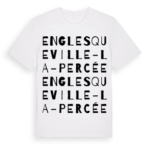 Englesqueville-la-Percée ordlek t-shirt – ekologisk bomull t-shirt från Pinshirt