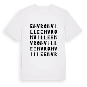 Envronville ordlek t-shirt – ekologisk bomull t-shirt från Pinshirt
