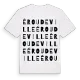 Éroudeville ordlek t-shirt