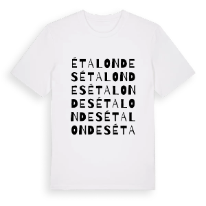 Étalondes ordlek t-shirt – ekologisk bomull t-shirt från Pinshirt