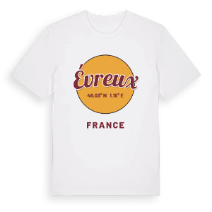Évreux cirkel t-shirt – ekologisk bomull t-shirt från Pinshirt