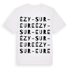 Ézy-sur-Eure ordlek t-shirt – ekologisk bomull t-shirt från Pinshirt