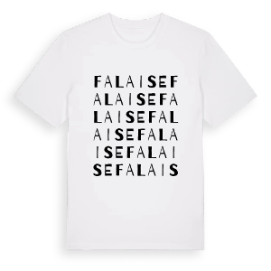 Falaise ordlek t-shirt – ekologisk bomull t-shirt från Pinshirt