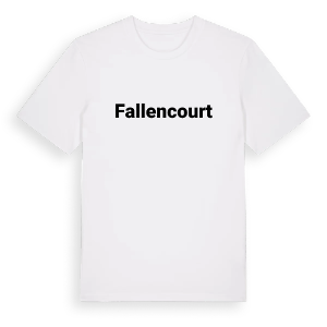 Fallencourt fetstil t-shirt – ekologisk bomull t-shirt från Pinshirt