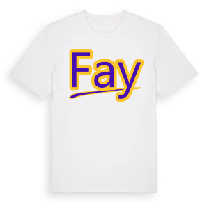 Fay baseball t-shirt – ekologisk bomull t-shirt från Pinshirt