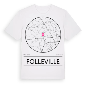 Folleville t-shirt – ekologisk bomull t-shirt från Pinshirt