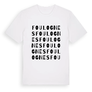 Foulognes ordlek t-shirt – ekologisk bomull t-shirt från Pinshirt