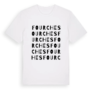 Fourches ordlek t-shirt – ekologisk bomull t-shirt från Pinshirt