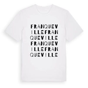 Franqueville ordlek t-shirt – ekologisk bomull t-shirt från Pinshirt
