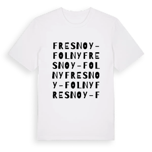 Fresnoy-Folny ordlek t-shirt – ekologisk bomull t-shirt från Pinshirt