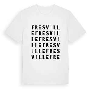 Fresville ordlek t-shirt – ekologisk bomull t-shirt från Pinshirt