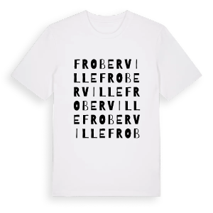 Froberville ordlek t-shirt – ekologisk bomull t-shirt från Pinshirt