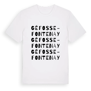 Géfosse-Fontenay ordlek t-shirt – ekologisk bomull t-shirt från Pinshirt