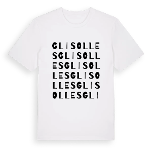 Glisolles ordlek t-shirt – ekologisk bomull t-shirt från Pinshirt