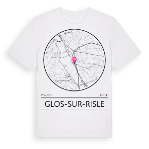 Glos-sur-Risle t-shirt – ekologisk bomull t-shirt från Pinshirt
