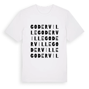 Goderville ordlek t-shirt – ekologisk bomull t-shirt från Pinshirt