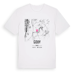 Gouy karta t-shirt – ekologisk bomull t-shirt från Pinshirt