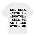 Graignes-Mesnil-Angot ordlek t-shirt