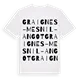Graignes-Mesnil-Angot ordlek t-shirt