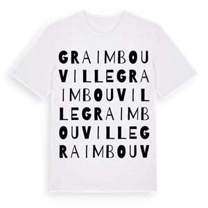 Graimbouville ordlek t-shirt – ekologisk bomull t-shirt från Pinshirt