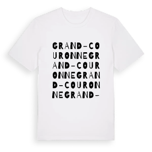 Grand-Couronne ordlek t-shirt – ekologisk bomull t-shirt från Pinshirt