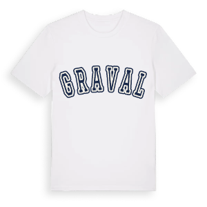 Graval college t-shirt – ekologisk bomull t-shirt från Pinshirt