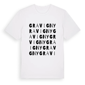 Gravigny ordlek t-shirt – ekologisk bomull t-shirt från Pinshirt