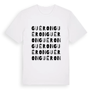 Guéron ordlek t-shirt – ekologisk bomull t-shirt från Pinshirt