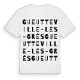 Gueutteville-les-Grès ordlek t-shirt