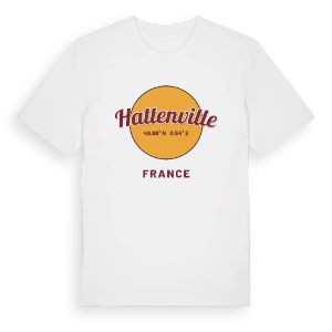 Hattenville cirkel t-shirt – ekologisk bomull t-shirt från Pinshirt