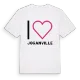 Jag älskar Joganville t-shirt stort tryck
