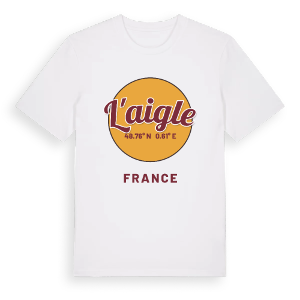 L'Aigle cirkel t-shirt – ekologisk bomull t-shirt från Pinshirt
