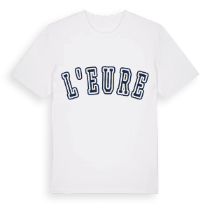 L'Eure college t-shirt – ekologisk bomull t-shirt från Pinshirt
