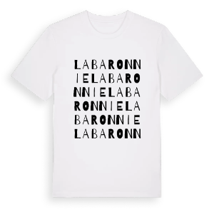 La Baronnie ordlek t-shirt – ekologisk bomull t-shirt från Pinshirt