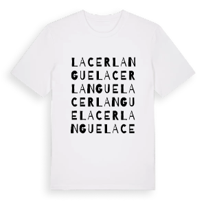 La Cerlangue ordlek t-shirt – ekologisk bomull t-shirt från Pinshirt