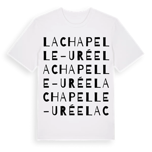 La Chapelle-Urée ordlek t-shirt – ekologisk bomull t-shirt från Pinshirt