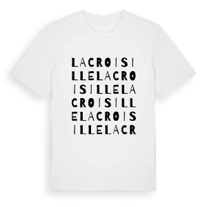 La Croisille ordlek t-shirt – ekologisk bomull t-shirt från Pinshirt