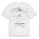 La Ferté-Saint-Samson karta t-shirt
