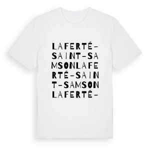 La Ferté-Saint-Samson ordlek t-shirt – ekologisk bomull t-shirt från Pinshirt