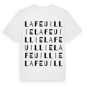 La Feuillie ordlek t-shirt – ekologisk bomull t-shirt från Pinshirt