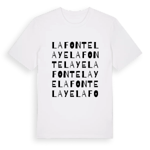 La Fontelaye ordlek t-shirt – ekologisk bomull t-shirt från Pinshirt